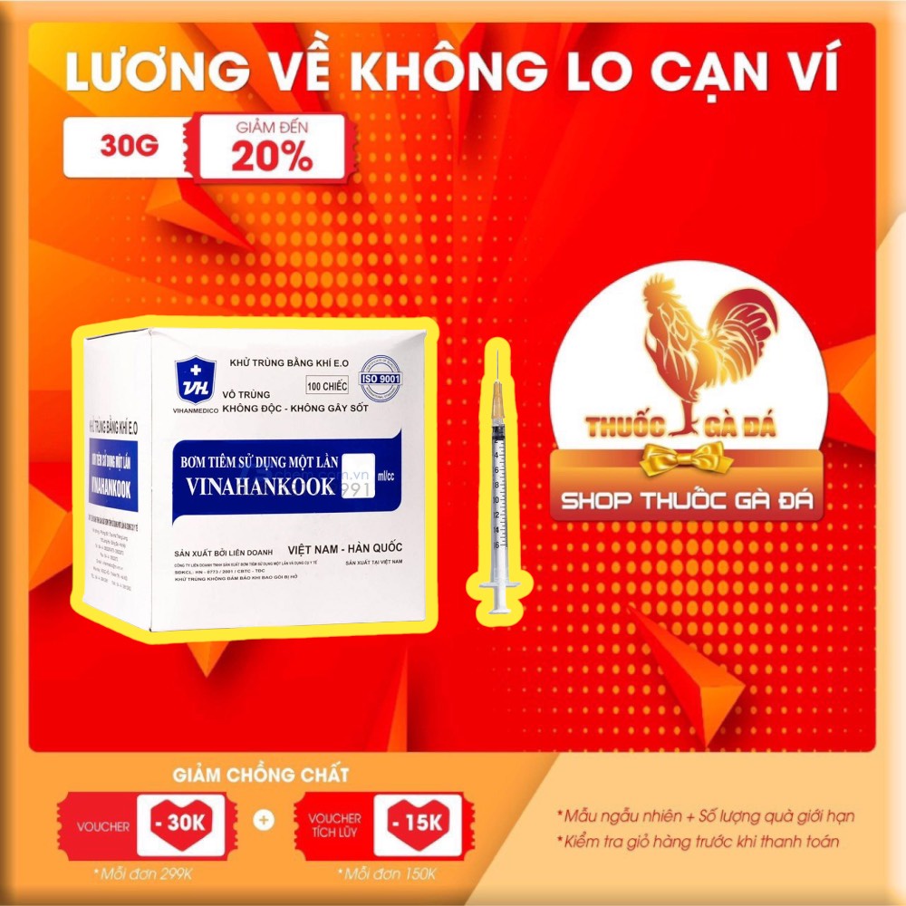 BƠM TIÊM MỦ 1cc