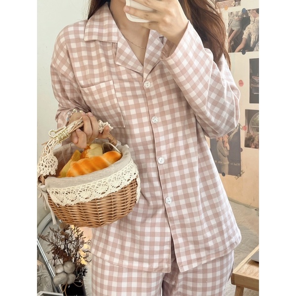 Bộ Ngủ / Mặc Nhà Pyjama Dài Taobao Order Kèm ẢNH THẬT