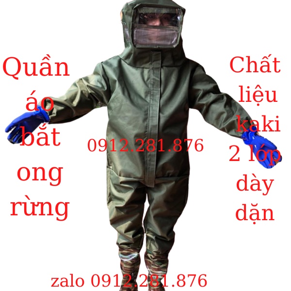 Quần áo bắt ong rừng hàng may thủ công chất lượng an toàn