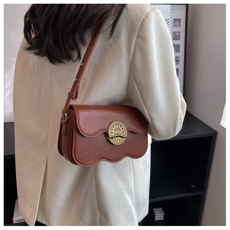 Mischa Túi Đeo Vai Hình Vuông Cỡ Nhỏ Chất Liệu PU Cao Cấp Phối Màu Tương Phản Phong Cách Phương Tây Đơn Giản Dễ Phối Đồ