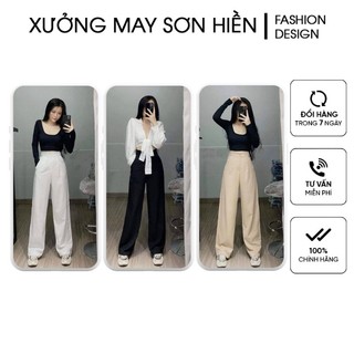 Quần đũi suông ống rộng dài 100cm Quần culottes Xưởng may Sơn Hiền MSD100