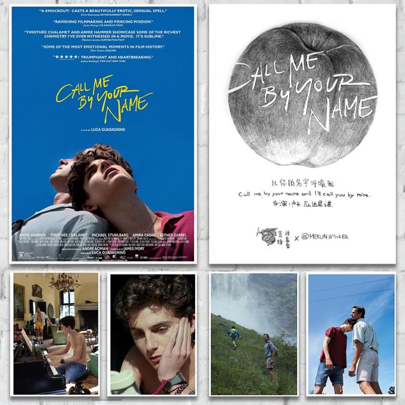 Poster Treo Tường Trang Trí In Hình Phim Call Me by Your Name Phong Cách Retro