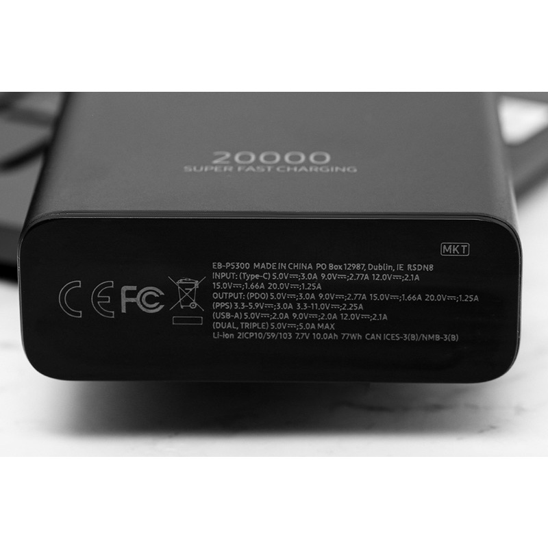 Pin sạc dự phòng Polymer 20.000 mAh Type C PD Samsung EB-P5300 chính hãng