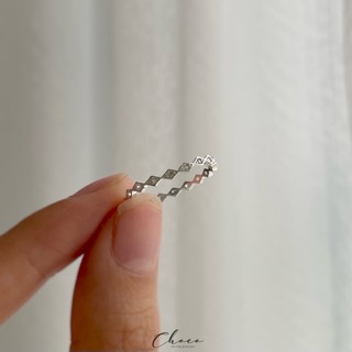 Nhẫn bạc quả trám Choco Jewelry