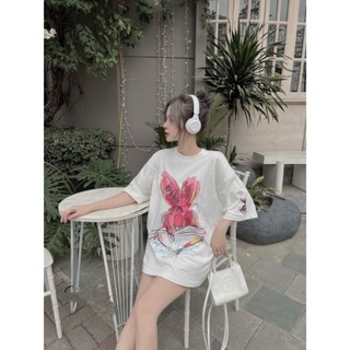 Áo cotton khô thỏ xinh, áo 3158 freesize 40 - 70kg