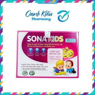 Cốm vi sinh sona kids - giúp trẻ ăn ngon, tăng đề kháng - hộp 30 gói - nt oanh kiều