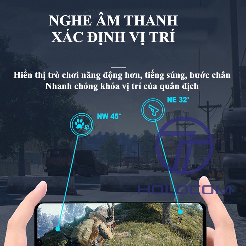 Tai Nghe Bluetooth Không Dây HOLOCOM X15 Pro Chuyên Chơi Game Kèm 2 Míc, Chống Ồn, Âm Thanh Sống Động