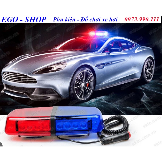 Đèn nháy xanh đỏ - 24LED - 24W - Gắn nóc xe ưu tiên.