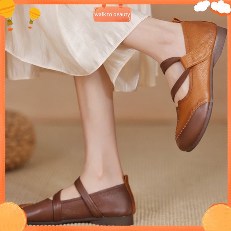 Arlene Giay 1 Đôi Nữ Giày Thường Nhân Tạo PU Cổ Thấp Đế Cao Su Phong Cách Điển walk to beauty