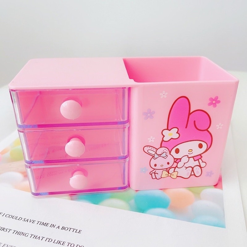 Tủ mini 2 ngăn/3 ngăn hoạt hình đáng yêu Cinamoroll, Melody