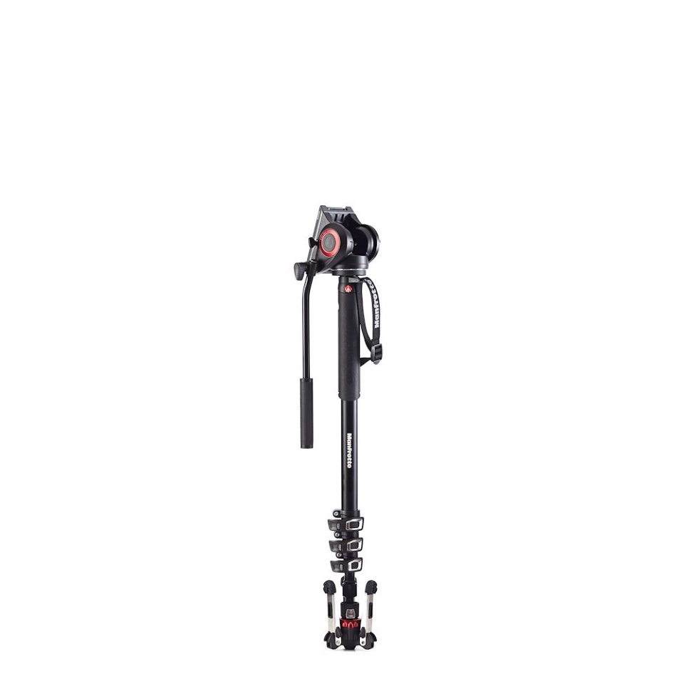 CHÂN MÁY ẢNH TRIPOD MANFROTTO MONOPOD XPRO 4 SECTION VIDEO FLUID HEAD & FLUIDTECH BASE (MVMXPRO500)