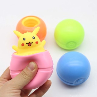 Đồ chơi Trung Thu bóp dẻo Pikachu, Squishy trứng