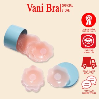 Miếng dán ngực ti silicon, dán ti hộp 5 cặp sử dụng nhiều lần vani bra - 9990