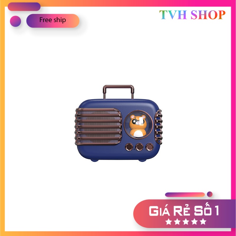 Loa Bluetooth Thú Cưng Dễ Thương Retro Hành Lý - Bảo hành 3 tháng