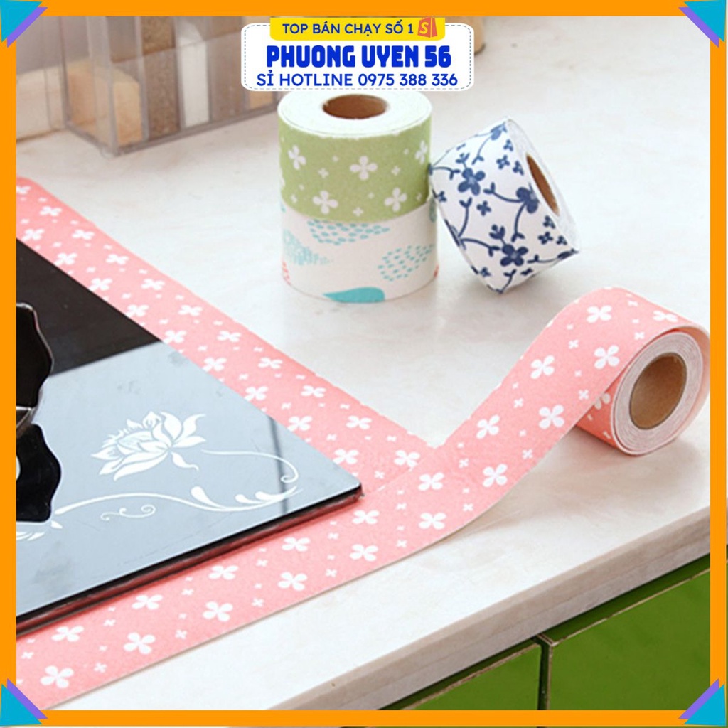 Cuộn Decal Băng Dính Trang Trí Hoa Văn - Chống Thấm Nhà Bếp (Chọn Màu Và Size 2.5 - 3 Mét)