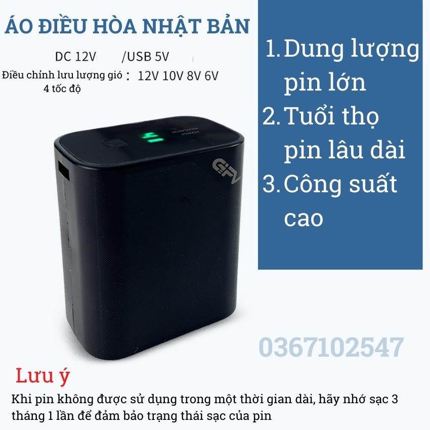 Phụ kiện áo điều hòa , pin 30000mAh quạt áo điều hòa, chạy 12-18h. Bảo hành 12 tháng