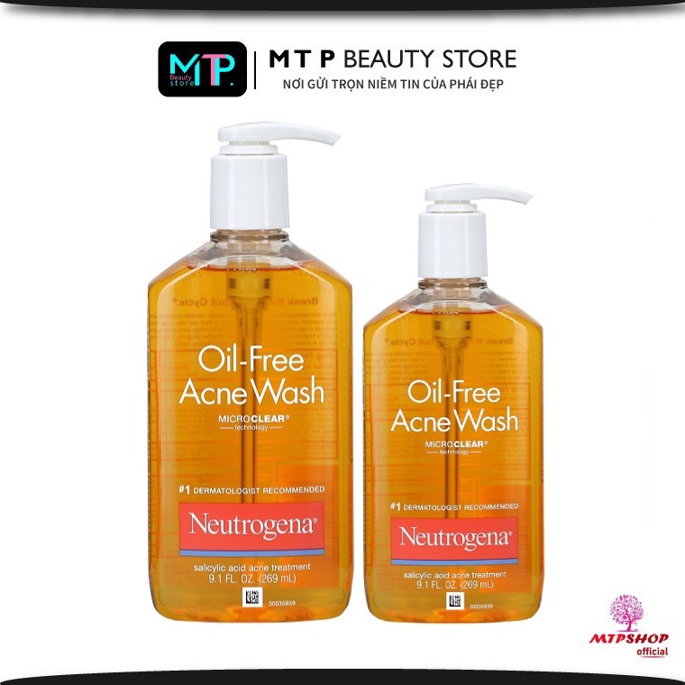 Sữa Rửa Mặt Neutrogena Oil-Free Acne Wash