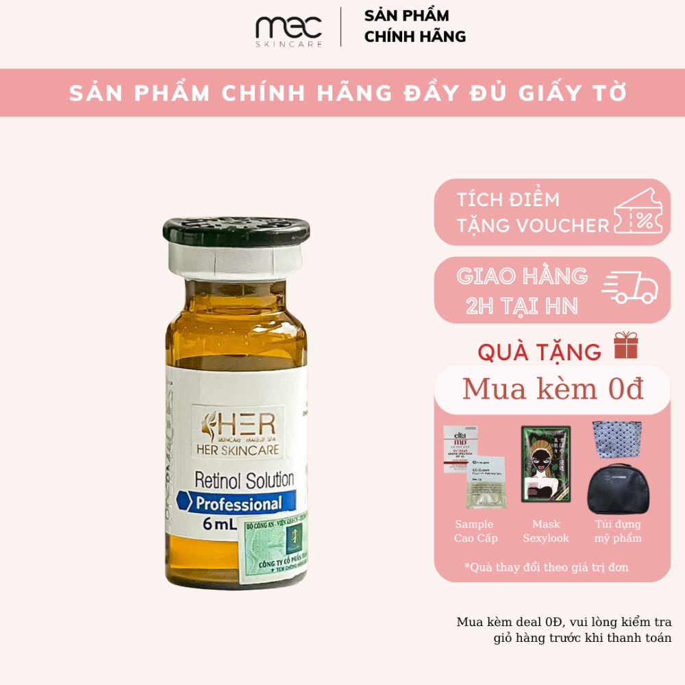 Peel da DermaQuest Retinol Solution 6ml ngăn ngừa thâm sạm