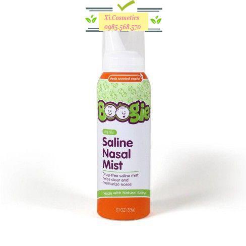 Xịt mũi vô trùng không mùi Boogie Mist Sterile Saline Nasal Spray