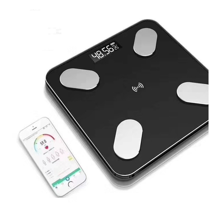 Cân sức khỏe điện tử kết nối Bluetooth thông minh, phân tích lượng mỡ cơ thể, dùng sạc Usb, trọng lượng tối đa 180kg