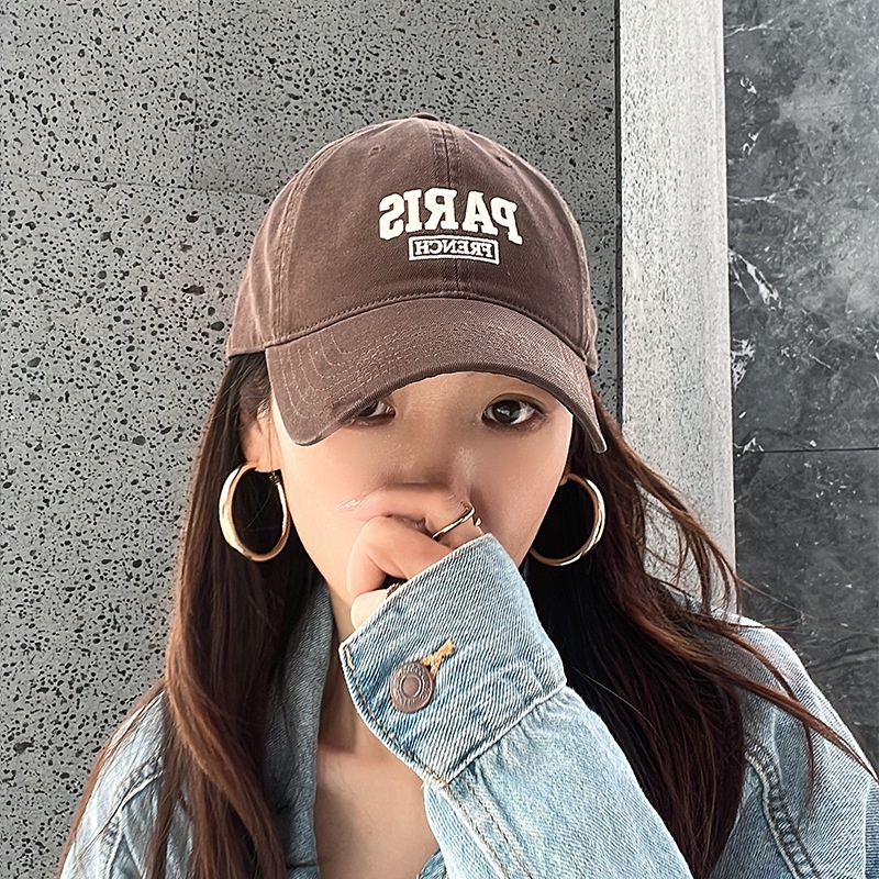 Mũ lưỡi trai thêu chữ PARIS thời trang, phong cách nón kết nữ Hàn Quốc cao cấp