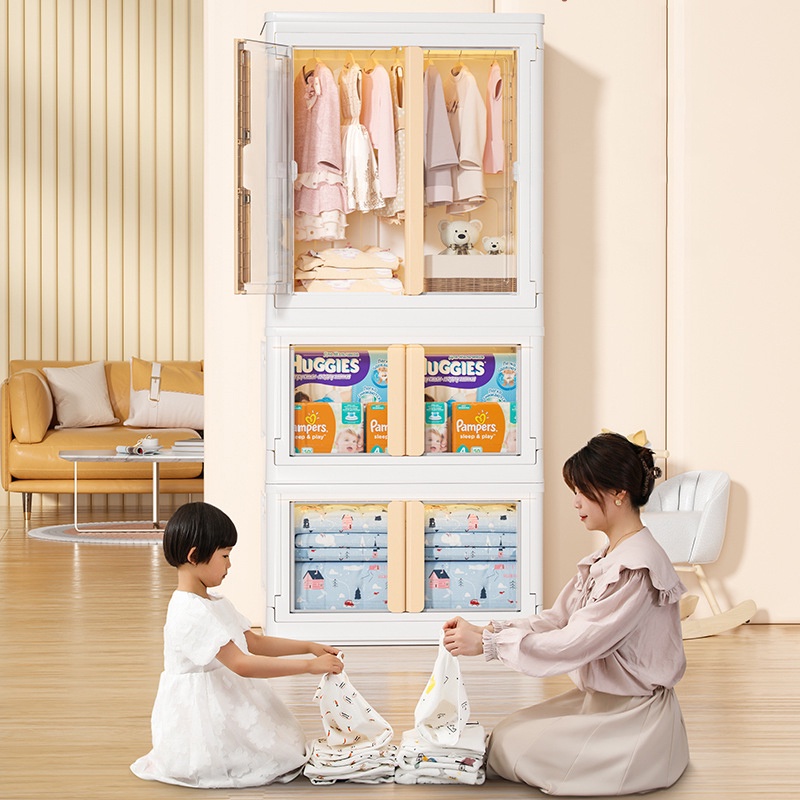 Tủ Treo Quần Áo Lắp Ghép Đa Năng Cho Bé VANDO Chất Liệu Nhựa Cao Cấp An Toàn Khi Sử Dụng Cho Trẻ Nhỏ