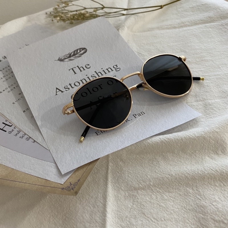Kính râm form tròn retro unisex - retro glasses