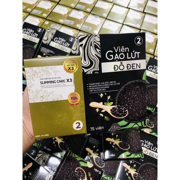 Trà giảm cân Slimming Care + Viên Gạo Lứt Đỗ Đen