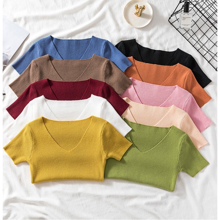 Áo Len Tăm, Áo Body Cộc Tay Hàng Quảng Châu