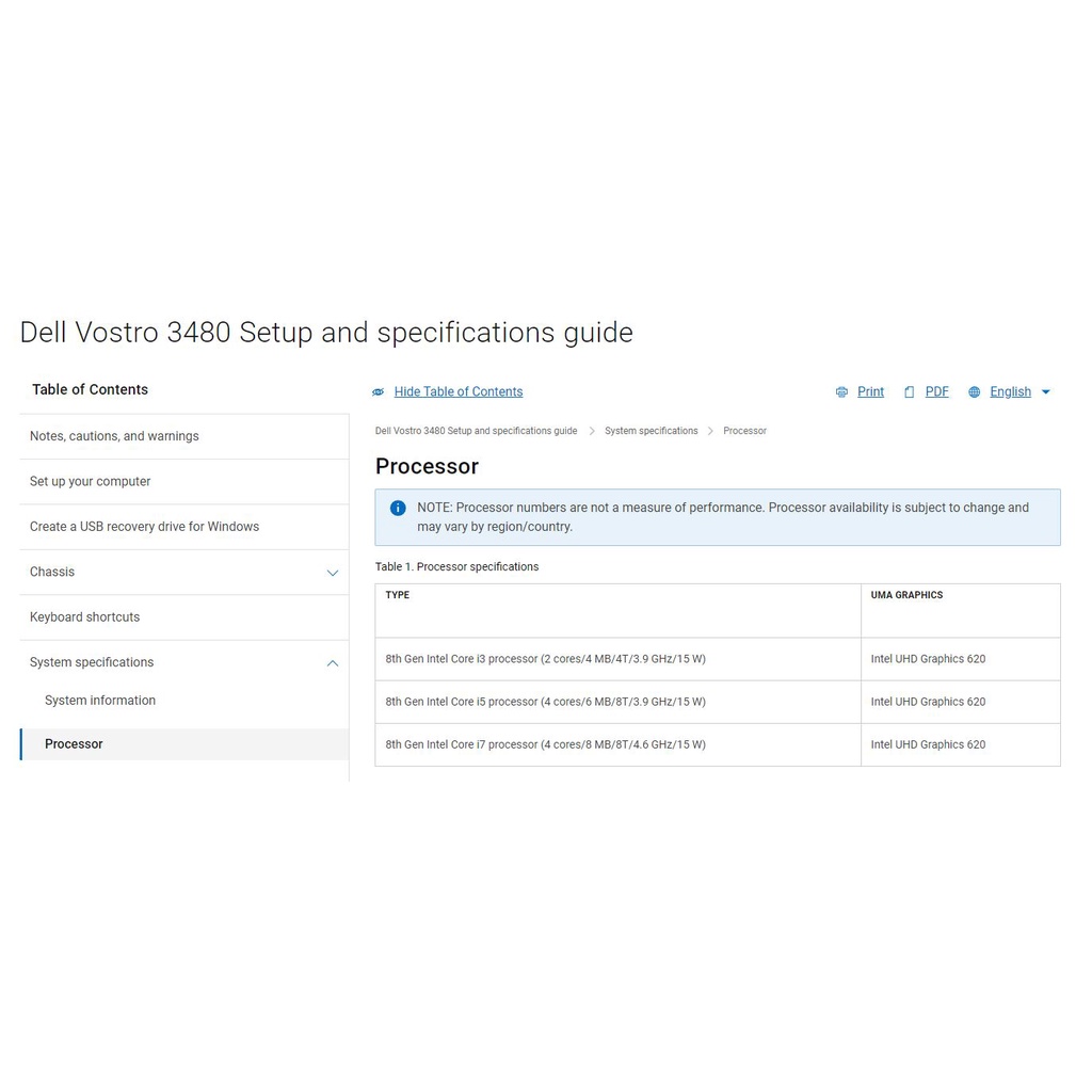 Pin dell Vostro 3480