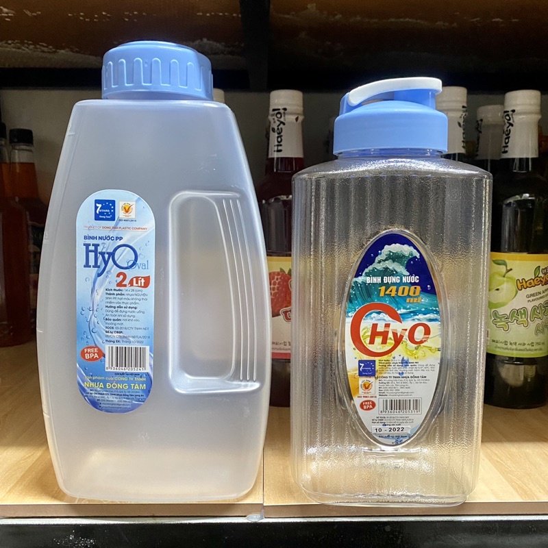 Bình Nhựa Đựng Nước Hyo 1.5L và 2L