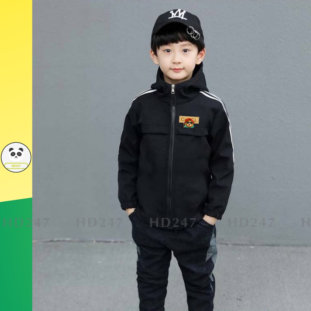 ÁO khoác dù chống nắng chống gió cho bé trai bé gái size đại 13kg đến 38kg 0334