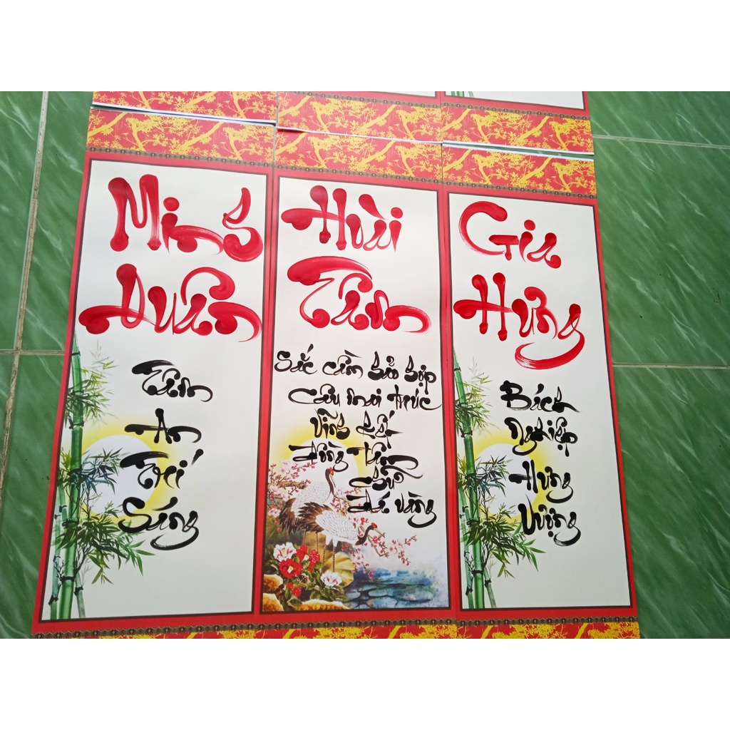 Tranh thư pháp theo tên, viết theo yêu cầu