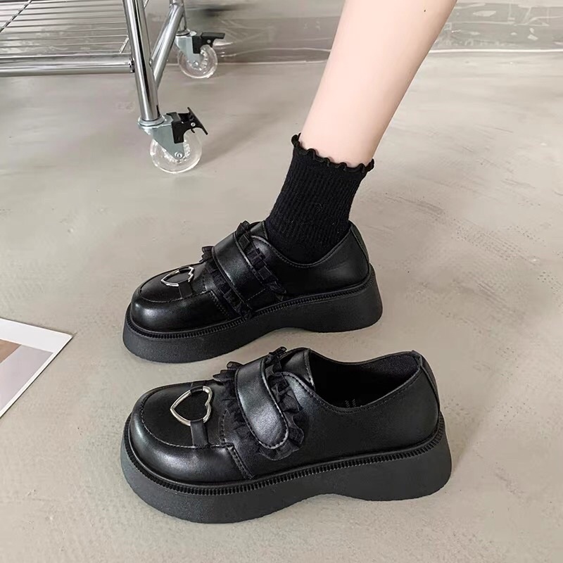 Giày Da nữ Retro Xuân Thu 2023 Mary Jane Nhật Bản ✨✨✨
