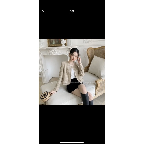 Áo dạ tweet larry trắng