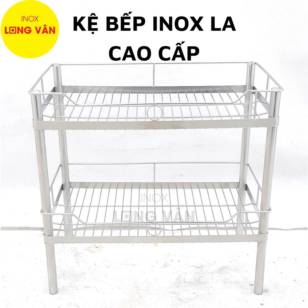 Kệ để chén bát dĩa INOX la đặc 201, kệ phòng bếp Inox 28x50 2/3/4 tầng