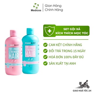 Set Gội Xả Hairburst For Longer Stronger Hair Kích Thích Tóc Mọc Dài & Chắc Khỏe