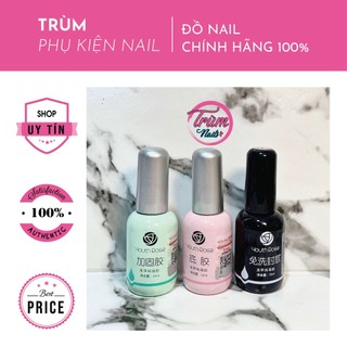 Bộ 3 Base top cứng móng hoa hồng 15ml - đồ nails cần thiết thợ nail nào cũng cần