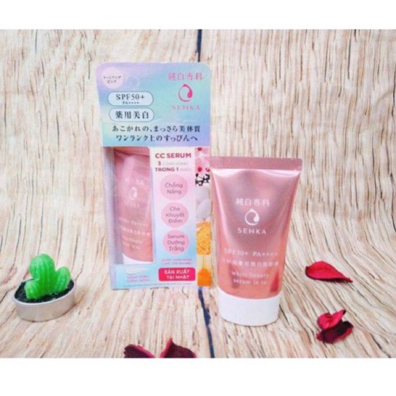 Chống nắng CC Serum dưỡng trắng Senka 40g