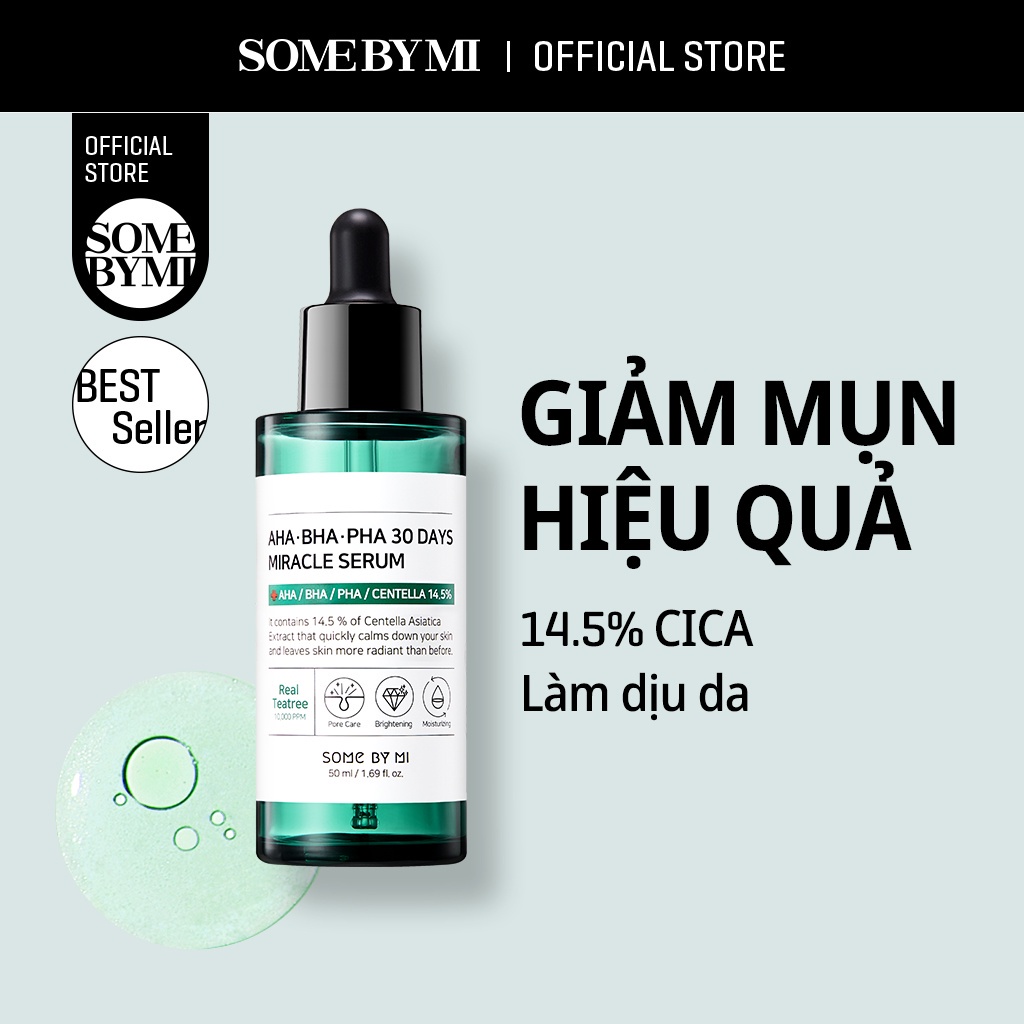 Serum giảm Mụn Và Dưỡng Da 30 Ngày Some By Mi AHABHAPHA 30 Days Miracle 50ml (botani)