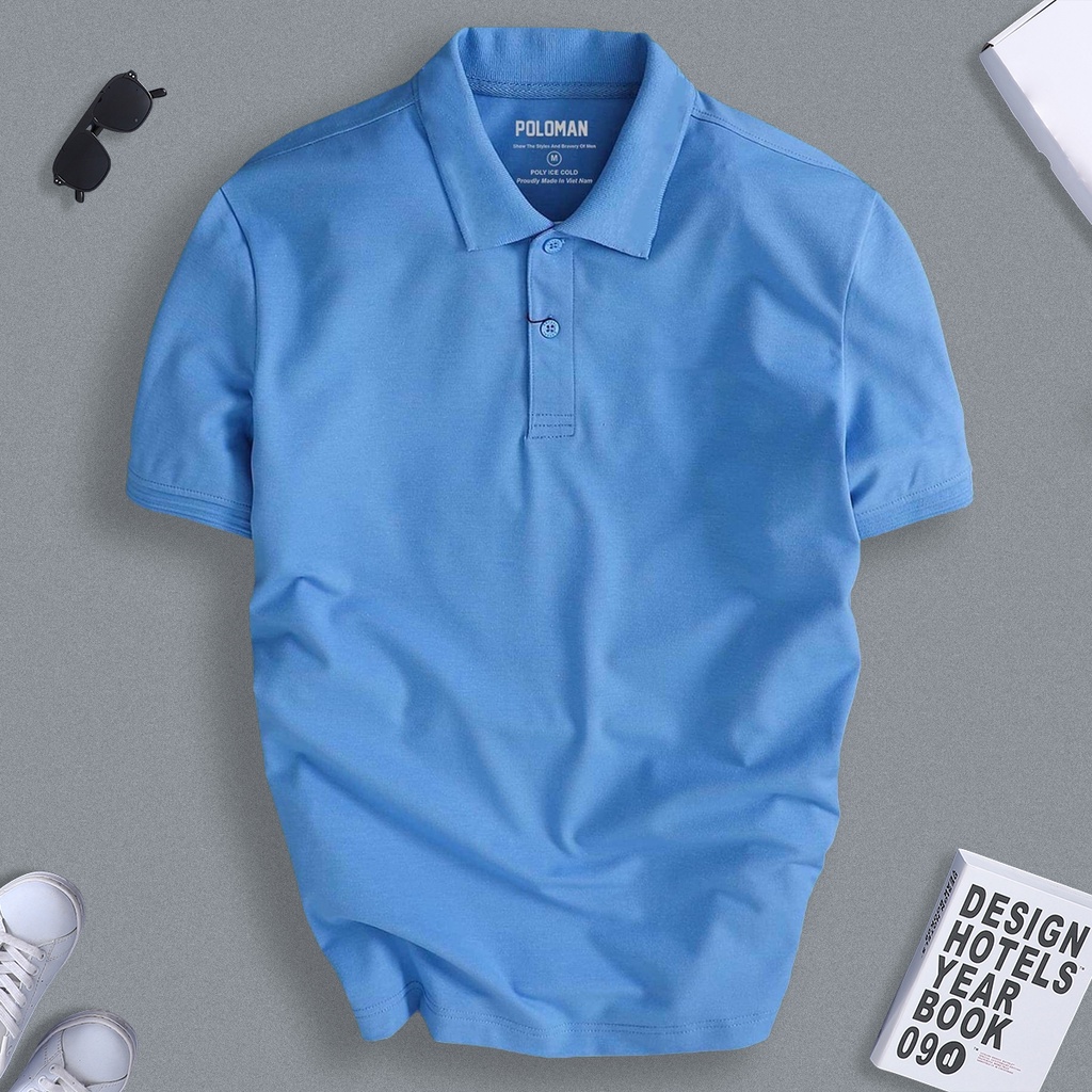 Áo Polo Nam Trơn Basic Cổ Bẻ vải Cá Sấu Cotton Cao Cấp Chuẩn Form Thấm Hút Thoáng Mát