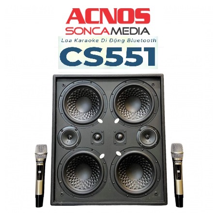 Loa xách tay karaoke Acnos CS551, CS 551 - Dàn âm thanh di động Acnos CS551, CS 551