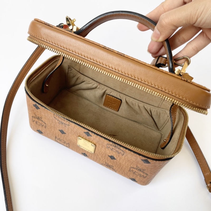 Túi hộp MCM nâu chính hãng