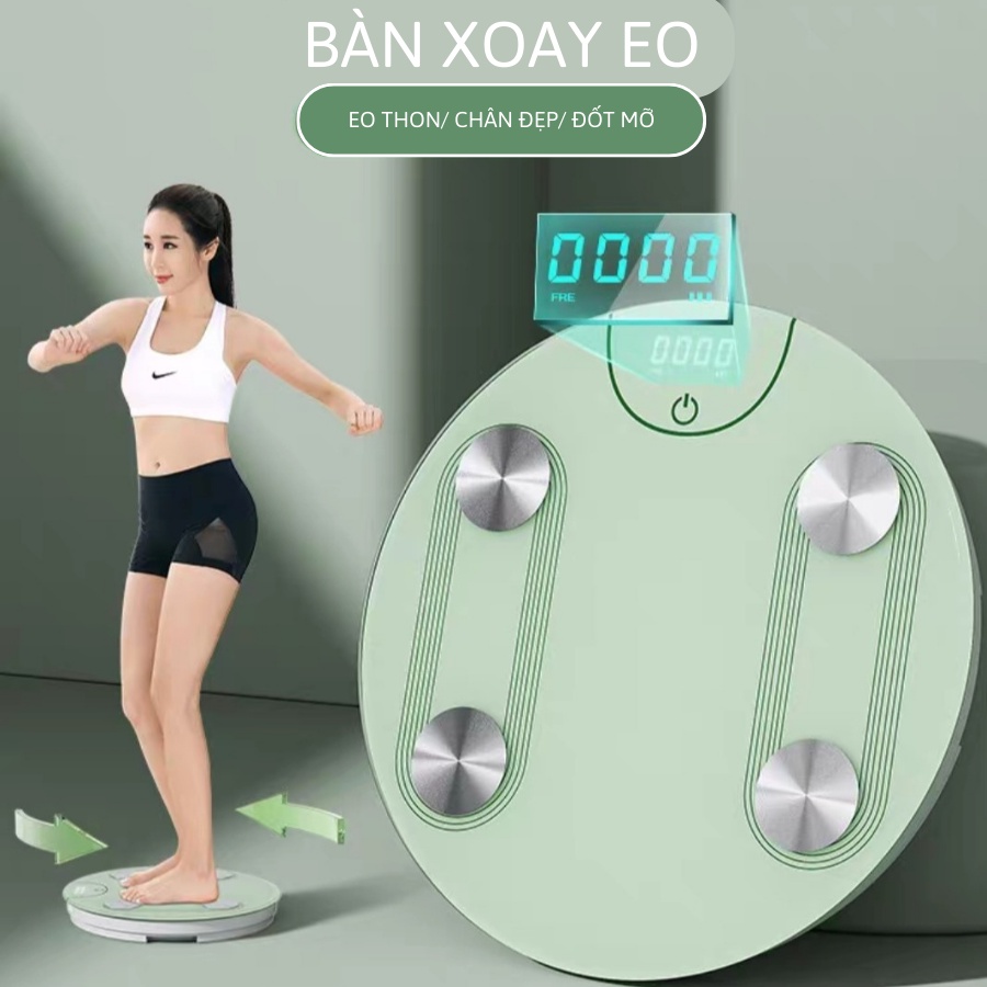 Bàn Xoay Eo Thông Minh Thiết Kế Sang Trọng Kiểu Dáng Hiện Đại Thiết Lập Chương Trình Ghi Nhớ Tiện Lợi (màu ngẫu nhiên)