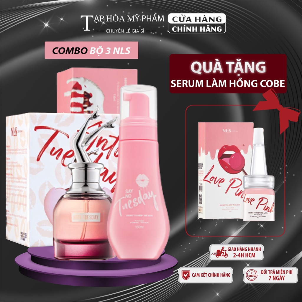 Dung dịch vệ sinh phụ nữ SAY NO, combo 3 sản phẩm nước hoa vùng kín ANTI tặng kèm 1 chai serum làm hồng trẻ hóa