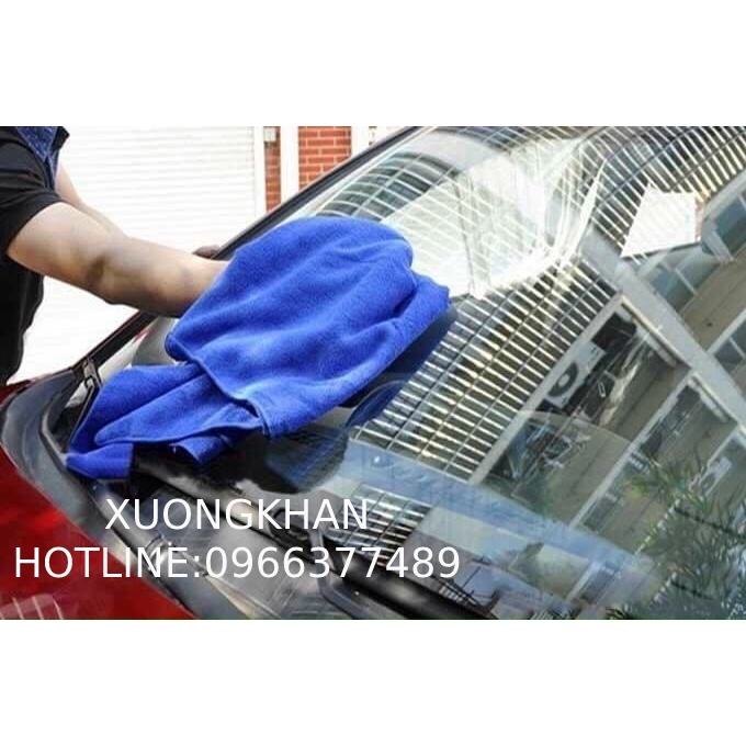 Khăn lau xe 40x60  Microfiber mềm mịn thấm hút nước tốt Chuyên Dụng lau rửa xe hơi, ô tô, xe máy