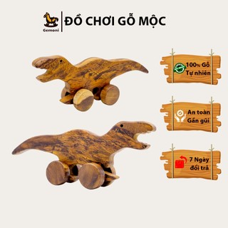 Đồ chơi khủng long bạo chúa gỗ tự nhiên - đồ chơi gỗ gemoni
