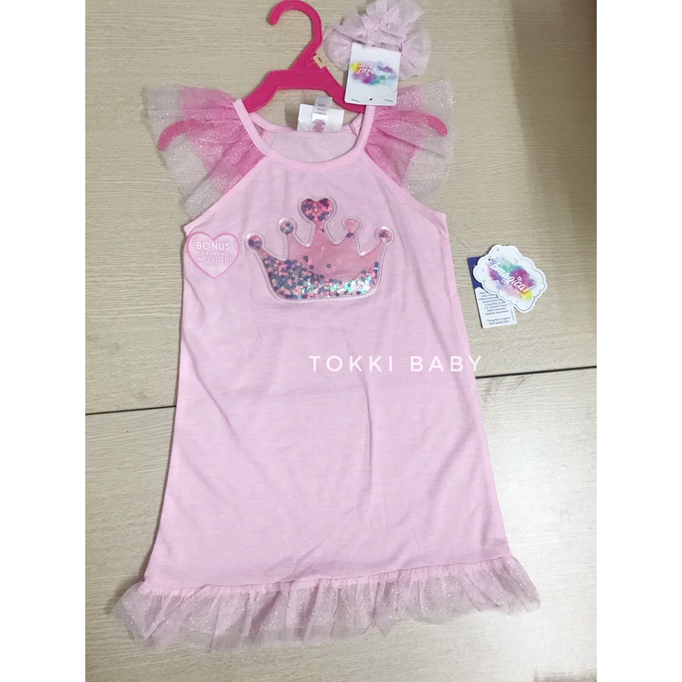 Váy vương miện bé gái kèm dây buộc tóc BBG002