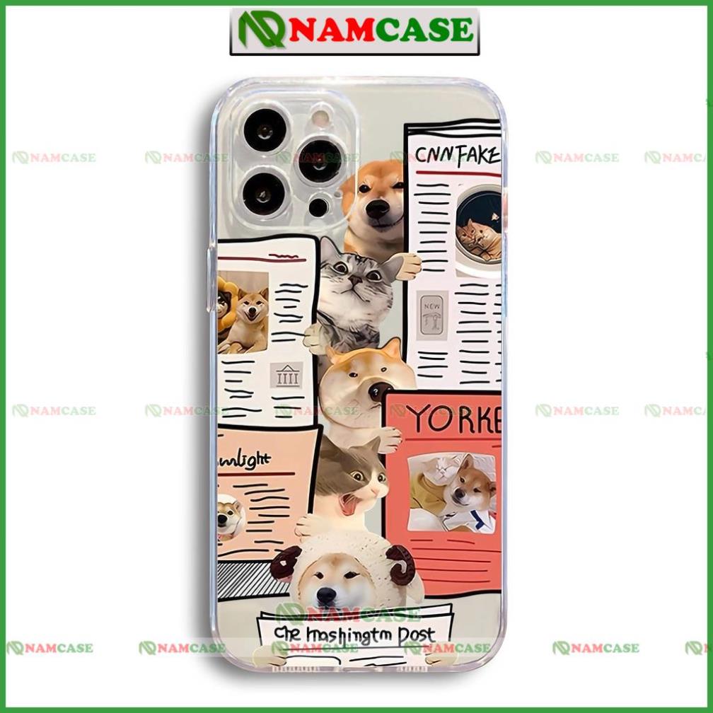 Ốp lưng iphone cặp đôi hoạt hình độc lạ chó mèo ngộ nghĩnh dễ thương đẹp cho ip 6/6s/7/8/X/XS/11/12/13/14 Pro Plus Max