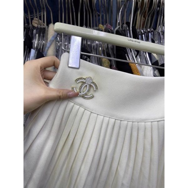 Chân váy xếp ly quảng châu cc